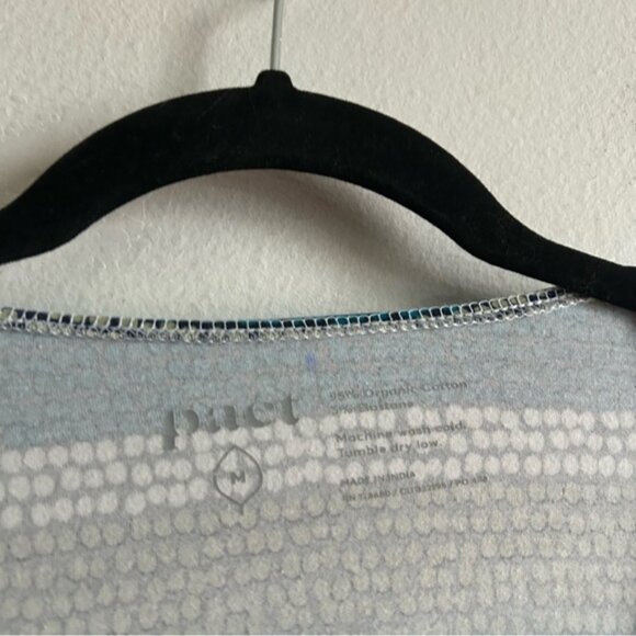 Pact Sz M Polka Dots Colorful Strip Wrap Organic Cotton Dress - Picture 4 of 9